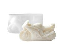 Candle Making Molds - Motorbike Casting, Silicone Non Stick 3D Motorcycle, Flexible Vehicle Resin Template | Reusable Soap Resin Mould Piston Head Sculpture Shell for Plaster Wax Concrete