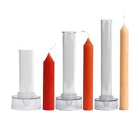 Candle Making Molds - Set de PC 10 15 20 cm | Taper Candle Mold Widened Base Easy Release No Tick For Prayer Church Table Christmas Candles | Crafting Project Adults
