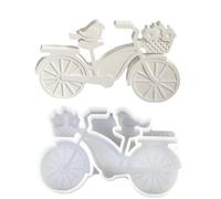 Candle Mold - Bird Bicycle Figure Casting, Easy Release Silicone Form with Smooth Detail Finish Creative Shaping Tool, Ideal for Resin Wax Soap Plaster Artistic Crafts