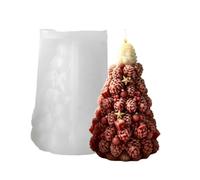 Candle Mold Christmas - 3D Pine Cone Silicone Mold, Reusable DIY Candle