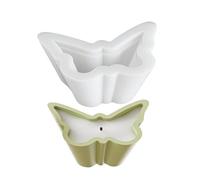 Candle Mold, Jar Mould, 4.72in Silicone with Lid, Butterfly Design, Cement Casting, Epoxy Compatible, Plaster Craft Tool for Home, Table, Wedding, Dining, Decorations, Art