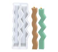 Candle Mold - Long Wave Column Shape Reusable Mould | Easy Release Silicone Soap Making Molds for Soap, Wax, Craft, Home Decoration, Resin Casting, DIY, Holiday, Gift, Creative Projects