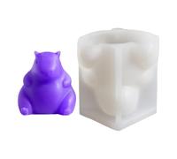 Candle Mold, Resin Mold, Capybara Mold, Flexible Silicone Material, Easy Release, for Soap Wax Clay Crafts Home Décor, 3.35x3.46x3.07 Inches & 2.48x2.44x2.13 Inches, 2pcs