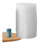 Candle Mold - Silicone Christmas Snowflake Table Centerpiece Mould, Cylinder Aromatherapy & Soap Mold, Heat-Resistant & Reusable Silicone for Chocolate, Fondant, Clay, Baking, Kitchen, Fireplace,