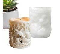 Candle Mold Silicone - Decorative Art Project Tool, Crafting Candle Making Kit | Flexible Heat Resistant Casting Equipment Set With Beginners Professionals School Project Studio Family Gathering DIY