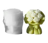 Candle Molds Bouquet - Silicona Floral Shaping Mold Kit, Multi Petal 3D Design, Heat Resistant Wax & Resin Craft Tool | Handmade Soap Making, Aromatherapy Candles, Festival, Creative DIY Supplier