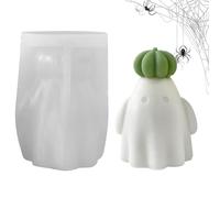 Candle Molds, Cement Moulds, Halloween Decor, 3D Pumpkin Ghost Shapes, Silicone Plaster Wax Compatible, Crafts for Teachers Home Event Crafters Holiday Design, Heartwarming Present