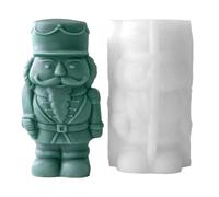 Candle Molds for Handmade Crafts, Nutcracker Epoxy Resin and Plaster Casting Mold for Candle Making, Art Decoration for Home Wedding Room Table Centerpieces and Holiday Projects