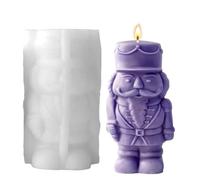 Candle Molds, Nutcracker Plaster Mold, 5.2x3.03x2.64 Inches Scented Wax Mould with Detailed Design, 1 Piece for Wedding Decor, Table Centerpieces, Room Ornaments, Craft Projects