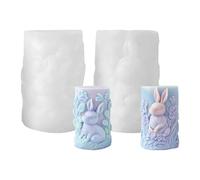 Candle Molds Silicone - 3D Rabbit Mold | 11.2cm Silicone Mold with Easy Release, Reusable Candle Making Tool for Home, Indoor, Birthday Party, Family, Friends, Students