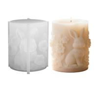 Candle Molds - Silicone Rabbit Egg Reusable Tool | Flexible Craft Tray with Build, Easy Release & Creative Style for Bunny Candle Making, Friends, Students, Adults, Men, Women, Easter,