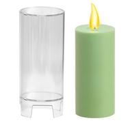 Candle Moulds Set - Pillar Candle Casting Mold, Cylindrical Candles Form | Craft Supplies Party Decor Home Projects Candlee Holder Moulds For Crafting With Easy Release
