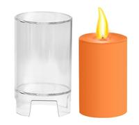 Candle Moulds Set - Pillar Candle Casting Mold, Cylindrical Candles Form | Craft Supplies Party Decor Home Projects Candlee Holder Moulds For Crafting With Easy Release