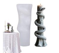 Candle Moulds - Silicone | Snake Pillar Candle Mould Snake Animal Cylinder Resin Mould | Durable Flexible Form For DIY Art Candlee Making And Creative Resin Crafting At Home