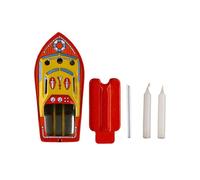 Candle Ship Collectable Tin Toy Steam Boat Candle Powered Boat Tin Vehicle Toy