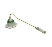 Candle Snuffer - Mango largo para enamel | Vintage Metal Wick Extinguisher | Royal Style Ornate Design, Safe Reliable Metal Handle, Elegant Candle Accessory