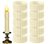 Candle Stick Grippers -10 Pieces Bougie Upright Keeper, Handy To Clean Candle Holders Centerpiece, Candles Holder Grips For Home, Farmhouse, Centerpiece, Birthday, Banquet,