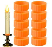 Candle Stick Grippers -10 Pieces Bougie Upright Keeper, Handy To Clean Candle Holders Centerpiece, Non-Slip Candles Holder Grips For Home, Farmhouse, Centerpiece, Birthday, Banquet,