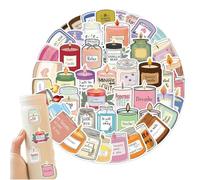 Candle Sticker Set, 50 Piece Aesthetic, Aromatherapy Theme Collection, Fun Vinyl Skateboard Laptop Design, for Student Teacher Teen Adult Home Classroom School Decoration Use