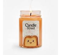 Candle Street Vela perfumada Babà 185 g | Ron, Naranja y Vainilla | Colección Dolce Natale | Vela de cristal Premium, 40 h de combustión | Idea de regalo de Navidad elegante