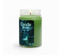 Candle Street Vela perfumada "Ecos Esmeralda" 275 gr | Pino, Musgo Blanco y Anís Estrellado | Cera Natural, Colección Horror Stories | Perfume Boscoso y Encantado