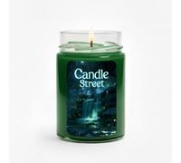 Candle Street Vela perfumada "Ecos Esmeralda" | Pino, almizcle blanco y anís estrellado | Cera natural, colección Horror Stories | Aroma boscoso y encantado