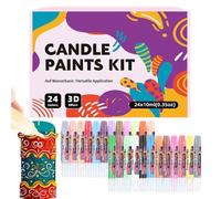 Candle Wax Pen 24 Pieces Candle Painting 3D Effect Educational