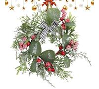 Candle Wreath Rings - Christmas Decorations Artificial,Table Wreath Rings Kitchen Centerpieces - Kitchen Dining Desktop Fireplace Shelf Living Room Study Bedroom Holiday