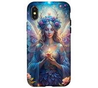 Candlelit Forest Fairy Floral Fantasy Moonlight Glow Look Carcasa para iPhone X/XS
