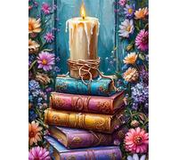 Candles 3000 Piece Jigsaw Puzzles for Adults, Colourful, Challenging & Brainteasing Adult Puzzles 3000 Pieces Flower Books, Fun jigsaws for The Whole Family 48x32 Inch