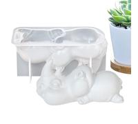 Candles Mold, Resin Casting Mold Kit, Animal Shape Craft Moulds, Smooth Demolding Tool Set, Creative Supply for Baking Children Family Friends and Mothers Day Projects, Silicona