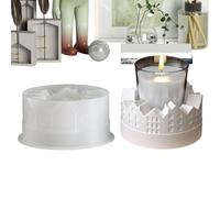 Candlestick Holder Mold, Architectural Design, Smooth Interior Casting, Reusable Crafting Equipment, Versatile Plaster Base, Holiday Tabletop Gear, Durable Casting Supply For Thanksgiving