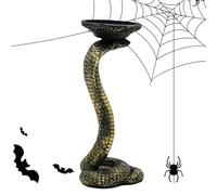 Candlestick Holders with Snack Shape - Gothic Pillar Candle Holders | Sculptural Decor For Home | Artistic Candle Accessories For Kitchen, Bedroom, Living Room, Holiday Party, Mantel, and Weddi