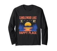 Candlewood Lake Is My Happy Place Camping Sayings Camper Manga Larga