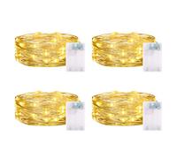 CandLuc Cadena de Luces, Guirnalda Luces 2M 20LED Luces LED Pilas con Temporizador, Mini Luces Led a Pilas para Navidad, Habitacion, Fiesta, Jardín, Bodas, Compleaños Luces de Hadas