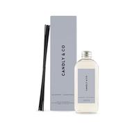Candly&Co N.° 6 Gálbano - Sándalo/Fragancia de lujo en varillas/Recarga/Frasco de vidrio transparente/ 8 varillas/ 200ml/ Gálbano, sándalo, cardamomo, ámbar, papiro, manzanilla