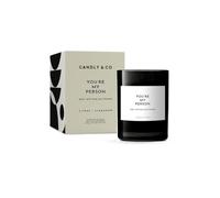 Candly&Co No. 3 You are my person/Vela perfumada de lujo/100% soja/vidrio ahumado/mecha de algodón/250 g/cítricos frescos, canela, flores blancas, vainilla dulce, madera de cedro, ámbar/UE