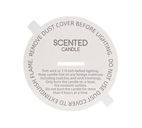 CandMak Cubiertas antipolvo para velas, 160 piezas de tapa de polvo para velas con lengüeta para hacer velas (2.65 pulgadas)