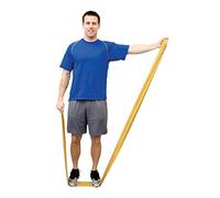 CanDo Banda de Resistencia de Látex Natural en Rollo 45 m - Oro (Resistencia Ultra Fuerte) - Banda de Ejercicio Profesional para Fitness, Fisioterapia y Terapia Ocupacional