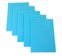 CanDo Espuma viscoelástica con PSA, azul, 1/4 x 8 x 12 pulgadas, paquete de 5