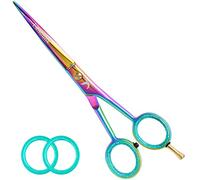 Candure Tijeras de Peluqueria Profesional - Tijeras de Peluquero Acero Inoxidable Tijera Barbero para Corte de Pelo, hombres y mujeres 6.5 Pulgadas |(Multicolor)