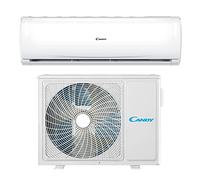 Candy, Aire acondicionado Smart Linea Pura, climatizador Monosplit con unidad exterior e interior de 24000 BTU, 33 dBA, con bomba de calor para aire caliente, autolimpieza y control remoto con App