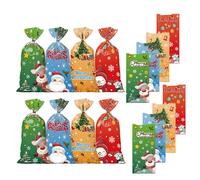 Candy Bag Christmas, 50 piezas Christmas Favor Cookie Bags, Christmas Favor Bags. Exquisita Sturdy Favor Bags For Holidays Families Friends