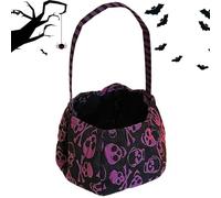 Candy Basket - Cubo para niños, Tote Halloween | Bolsa decorativa para golosinas o tramos para paseos nocturnos, aventuras de disfraces, fiestas espeluznantes, eventos familiares, fotos de vacaciones
