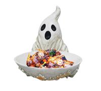 Candy Bowl - Cute Resin Ghost-Shaped Decorative Statue Serving Platter