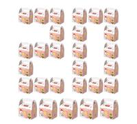 Candy Box - Cartón, 2.76x4.33x5.12in de Tratamiento Reusable | Navidad Cookie Baking Contenedores, Holiday Party Favor Storage For Pasteles, Magdalenas, Chocolates, Brownies, Regalos Festivos