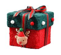 Candy Boxes Christmas - Holiday Decoration Candy Containers for Handmade Treats, Fruits, and Party Favors, Perfect Stocking Stuffers for Family Gatherings, Office, Teachers, Students, Red and Green, F