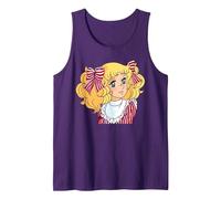 Candy Candy Japonés Retro Vintage 80s Anime Manga Camiseta sin Mangas, Hombre, Morado, L