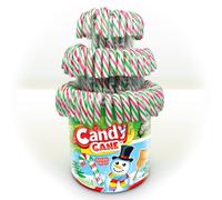 Candy Cane - Bastones de caramelo de Navidad - Garrotas - bote 100 unidades (Blanco/Rojo/Verde)