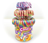 Candy Cane - Bastones de caramelo de Navidad - Garrotas - bote 100 unidades (Multicolor/Arcoiris)